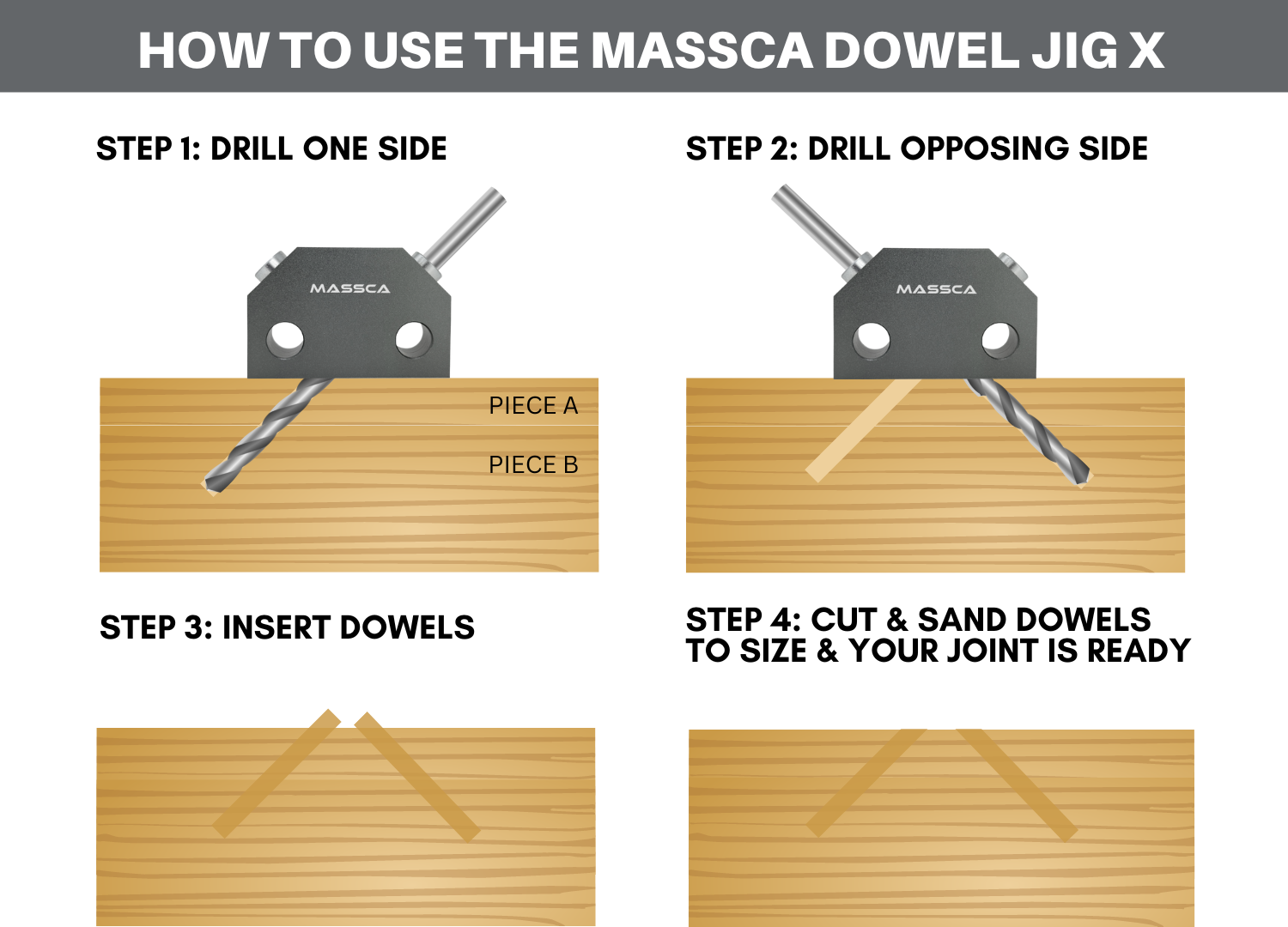 Massca Dowel Jig X For Angled Dowel Joints Pre Orders Fulfilled